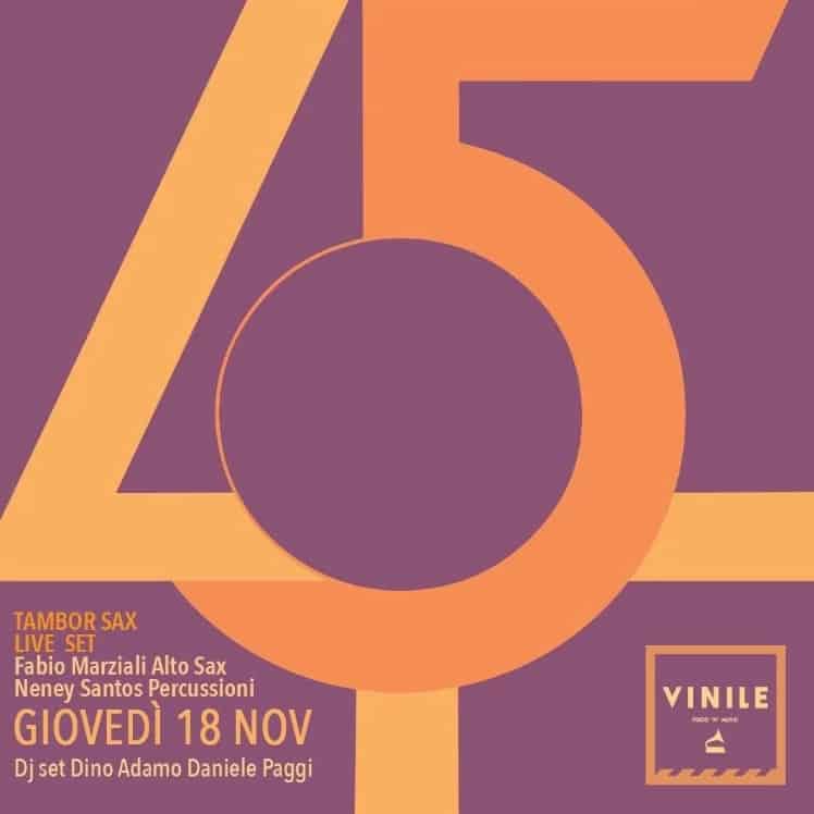 Aperitivo Vinile Roma giovedì 18 novembre 2021 Discoteca