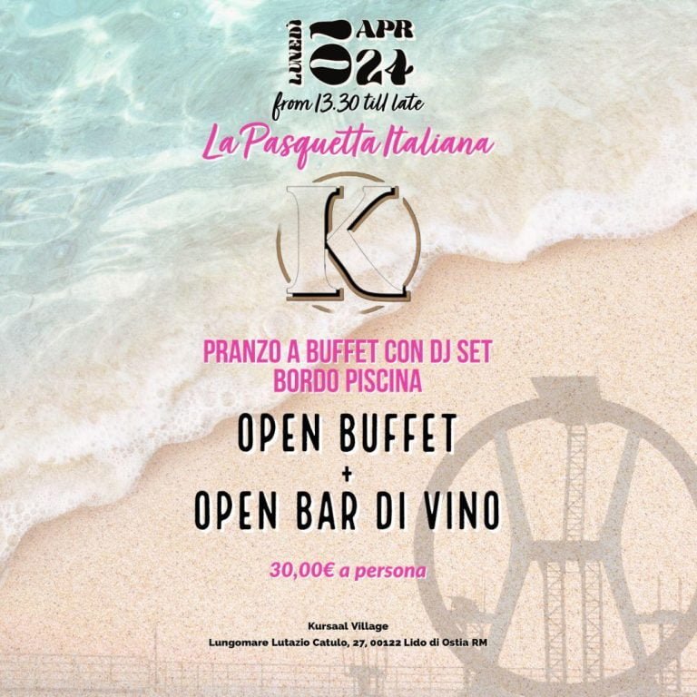 foto pranzo buffet Pasquetta Kursaal Ostia