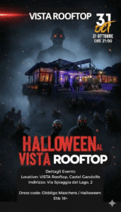 flyer halloween 2025 al vista wine bar