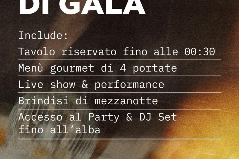 Capodanno Discoteca Vinile Roma 2026