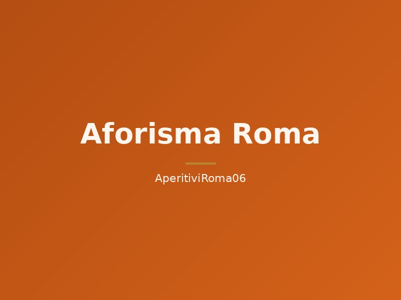 Aforisma Roma - Cena e Djset via del Tritone
