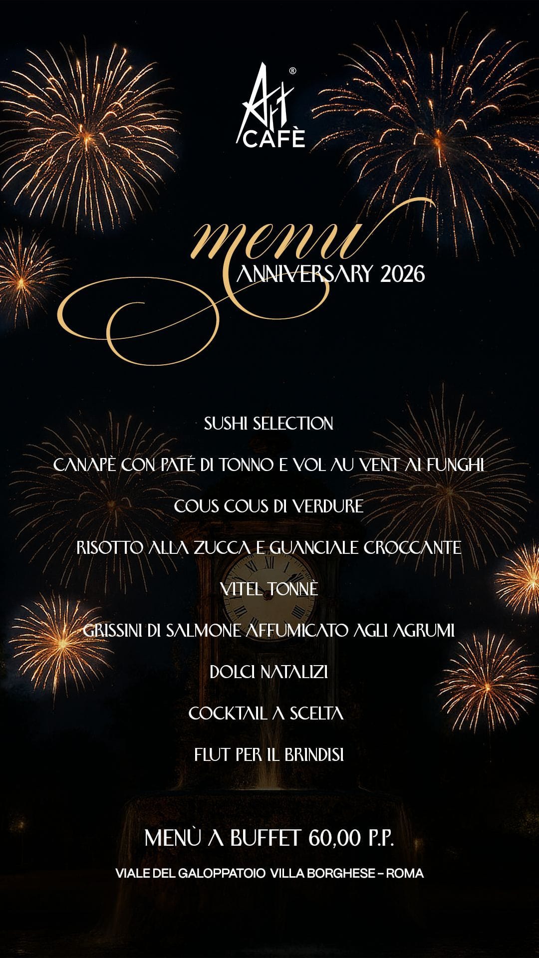 Capodanno 2027 all'Art Cafè