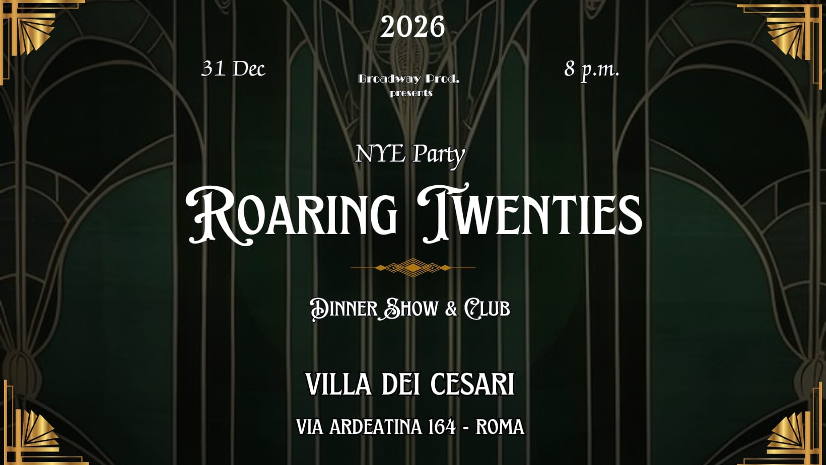 Capodanno 2027 a Villa dei Cesari