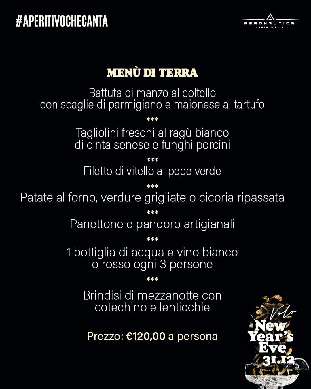 Capodanno 2027 al Volo Restaurant