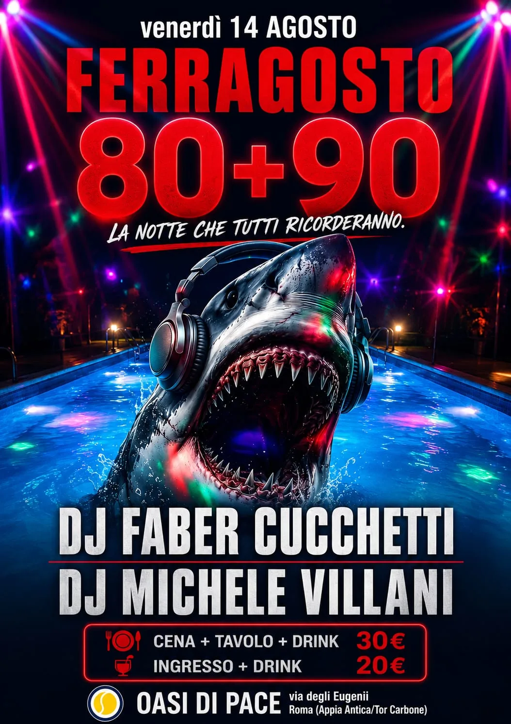 Ferragosto 80 e 90 all'Oasi di Pace 2026