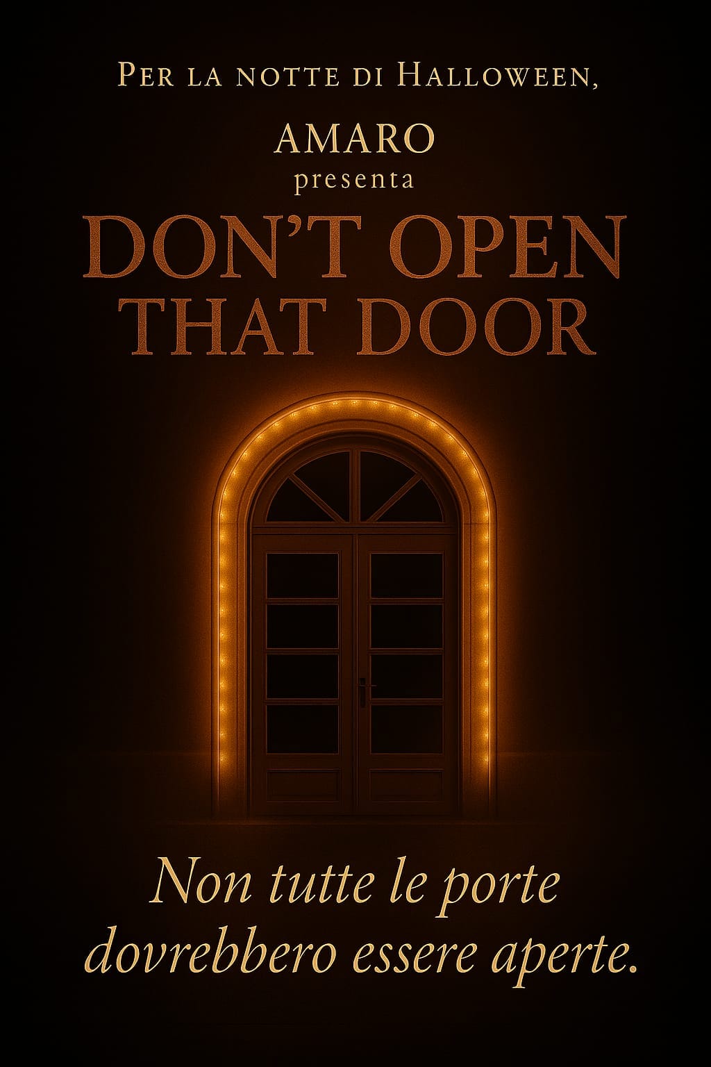 Halloween 2026 al Gran Melià Gianicolo — Don't Open That Door