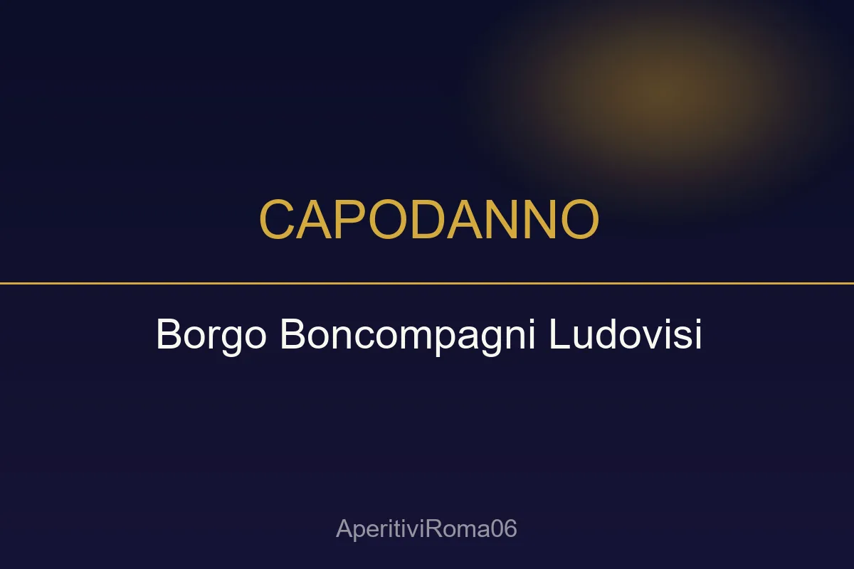 Capodanno 2027 al Borgo Boncompagni Ludovisi