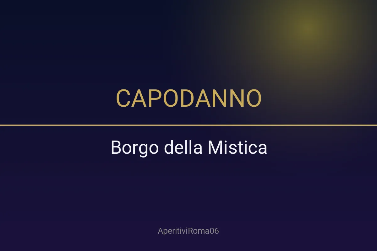 Capodanno 2027 al Borgo della Mistica