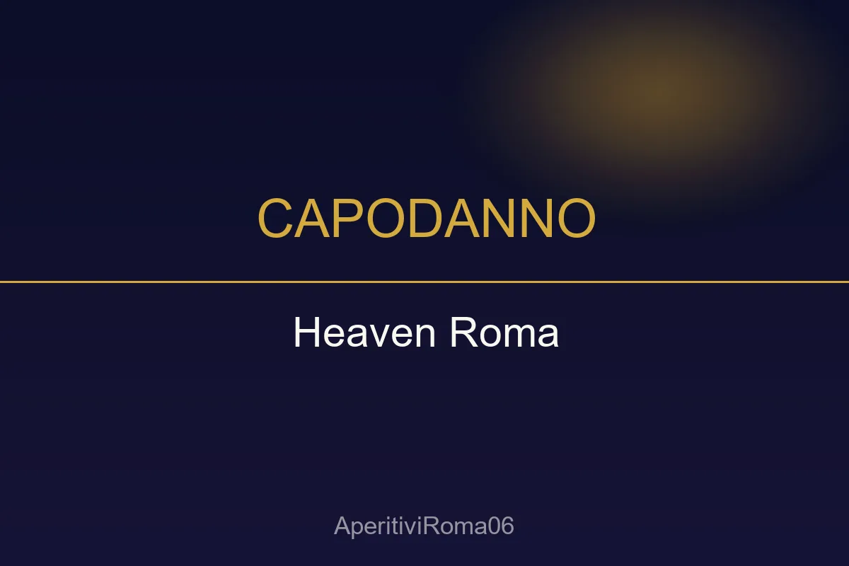 Capodanno 2027 all'Heaven, Piramide