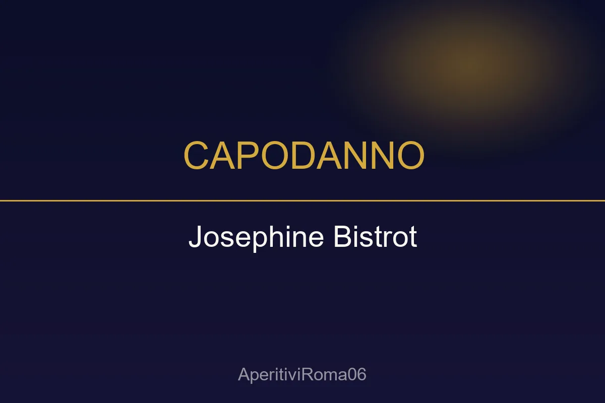 Capodanno 2027 al Josephine Bistrot