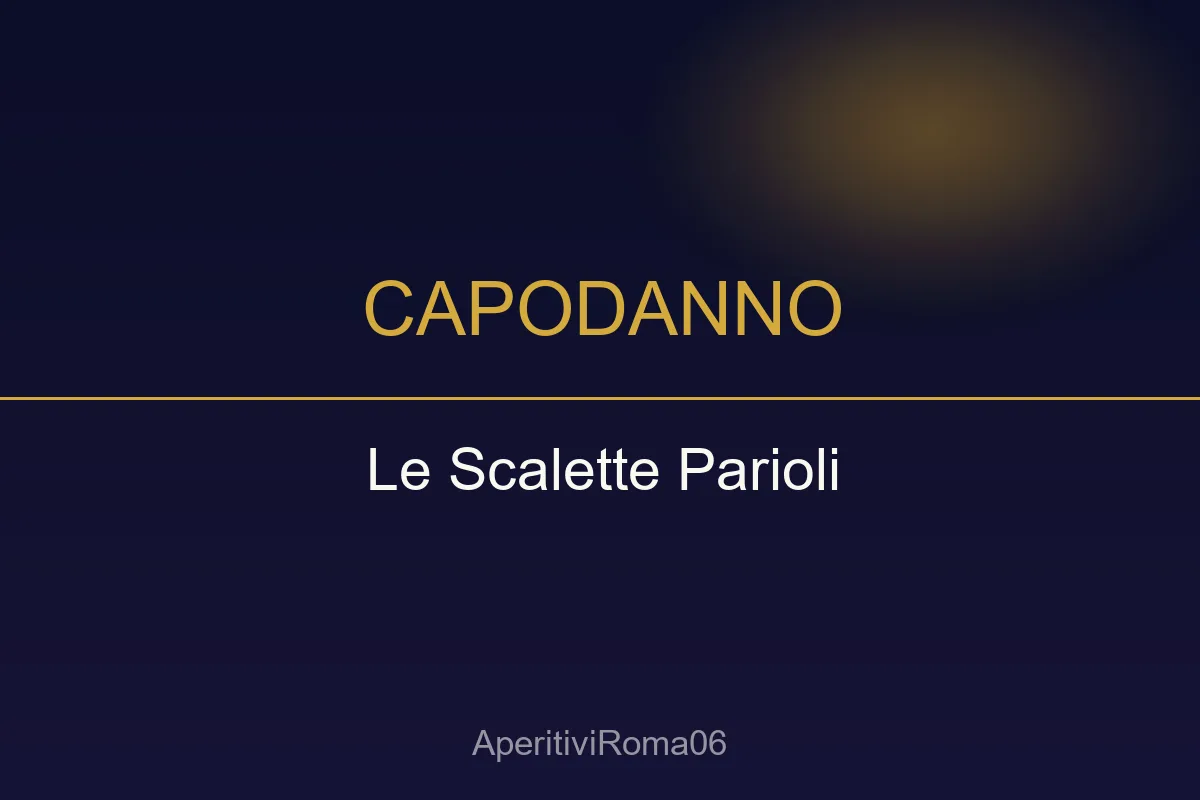 Capodanno 2027 al ristorante Le Scalette