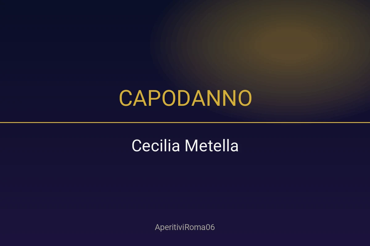 Capodanno 2027 al Ristorante Cecilia Metella: Cena e Disco Appia Antica