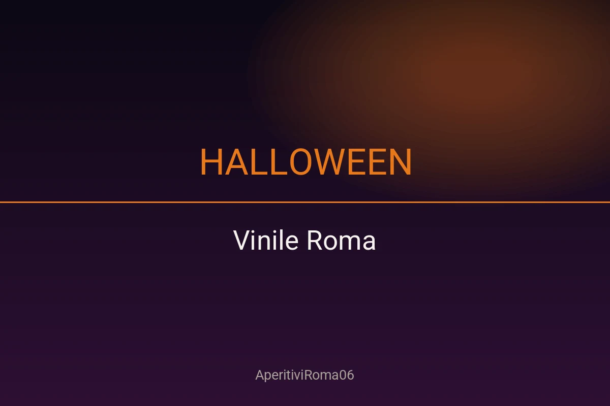 Halloween Vinile Roma 2026 — Orange Clock