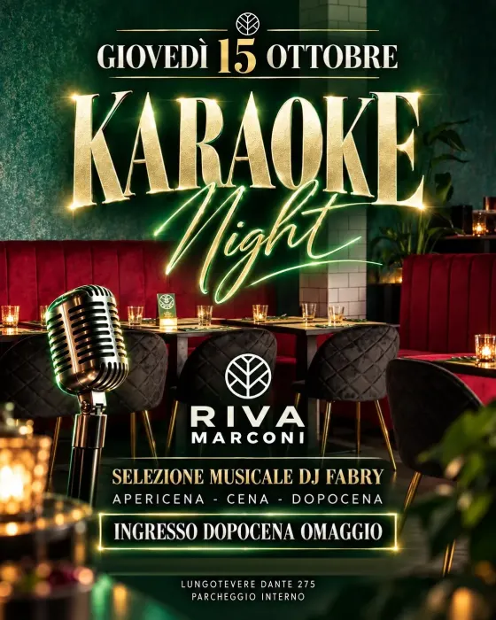 Riva Marconi - Cena Spettacolo e Discoteca sul Lungotevere