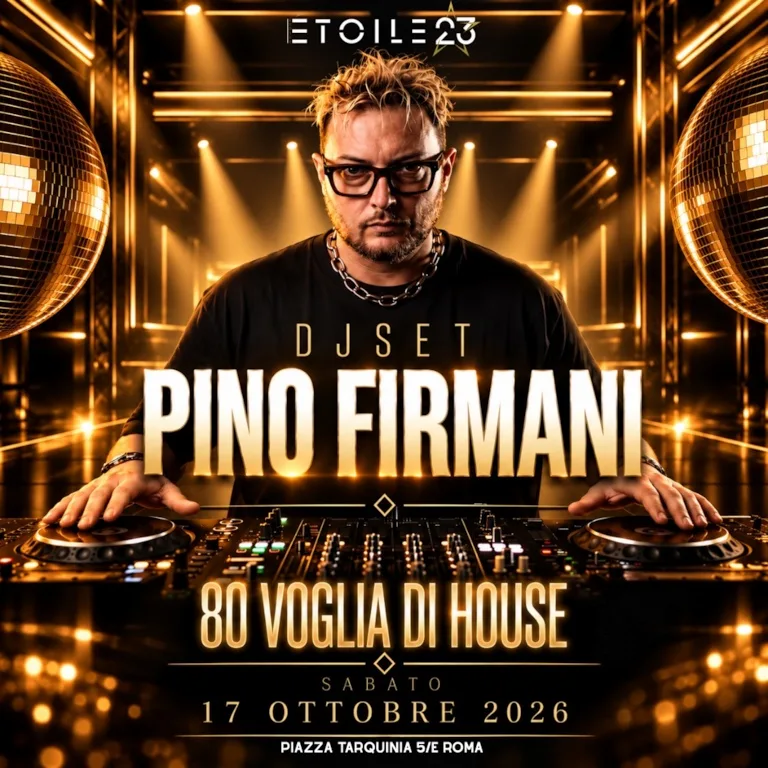 Flyer della serata «80 Voglia di House» di sabato 17 ottobre da Etoile 23