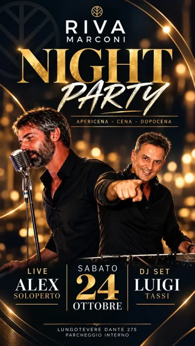 Riva Marconi - Cena Spettacolo e Discoteca sul Lungotevere