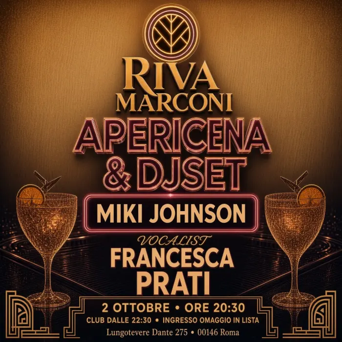 Riva Marconi - Cena Spettacolo e Discoteca sul Lungotevere