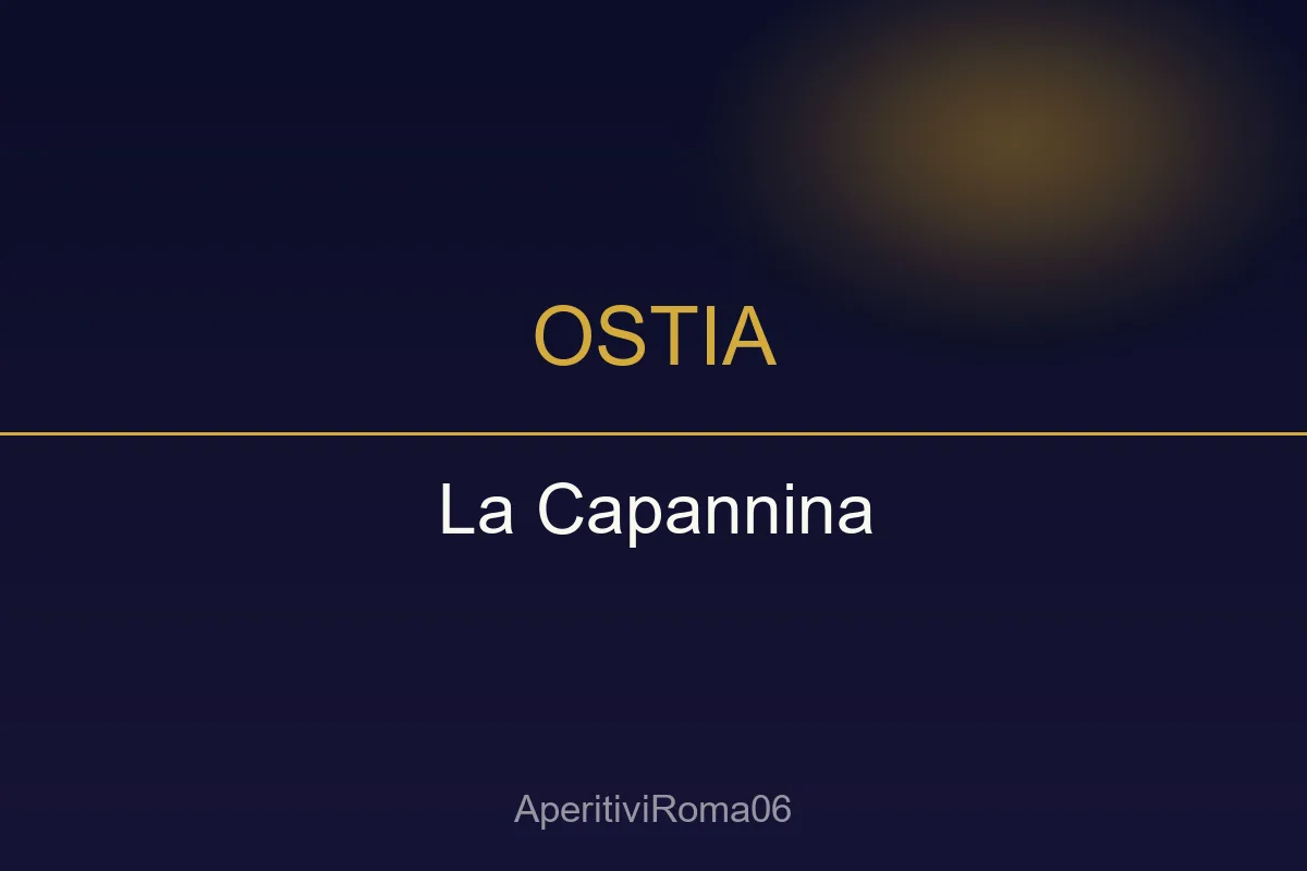 La Capannina Ostia - Discoteca, Cena Spettacolo Apericena