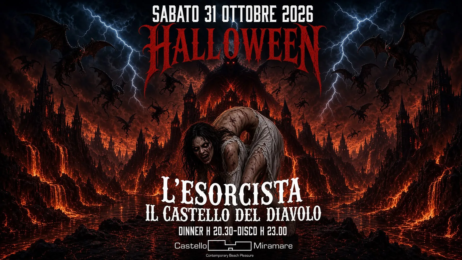 Halloween 2026 al Castello Miramare — L'Esorcista, il Castello del Diavolo
