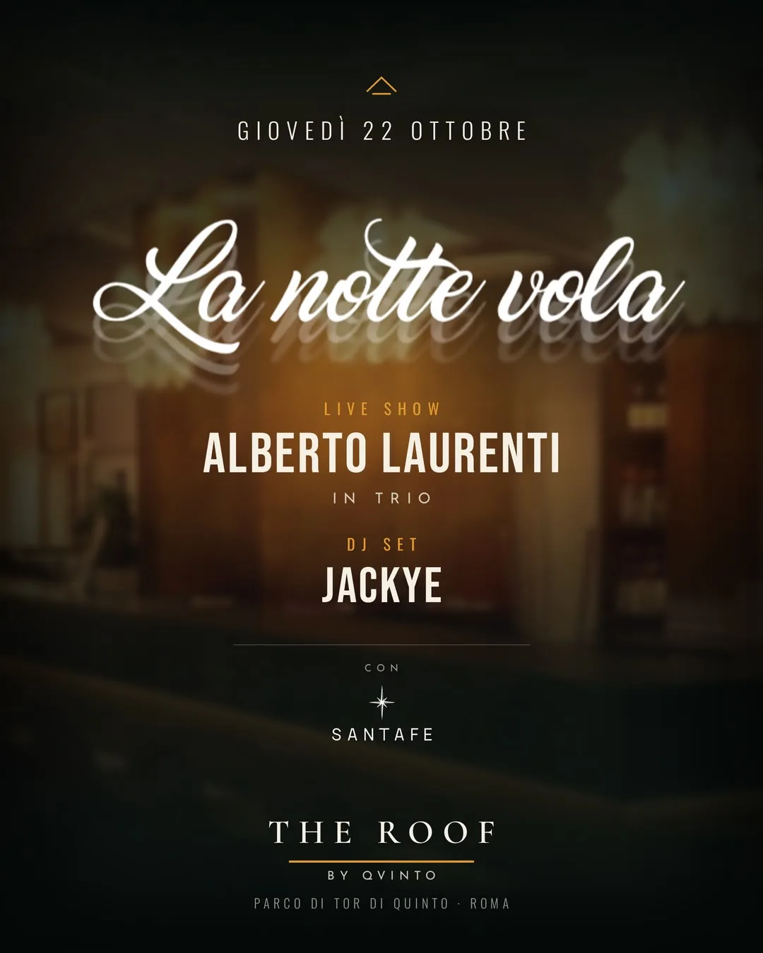 La notte vola al The Roof by Qvinto